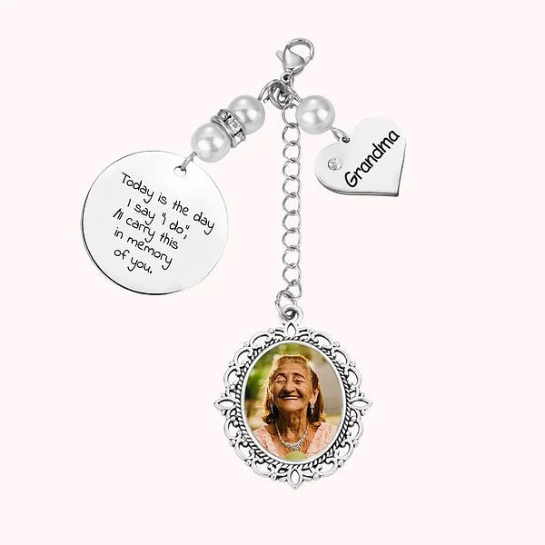 Customized Wedding Bouquet Photo Charm Memorial
