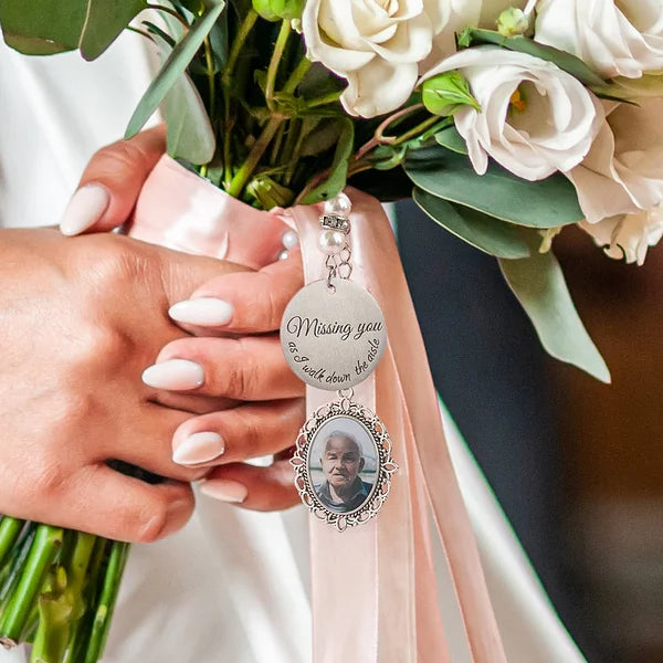 Customized Wedding Bouquet Photo Charm Memorial