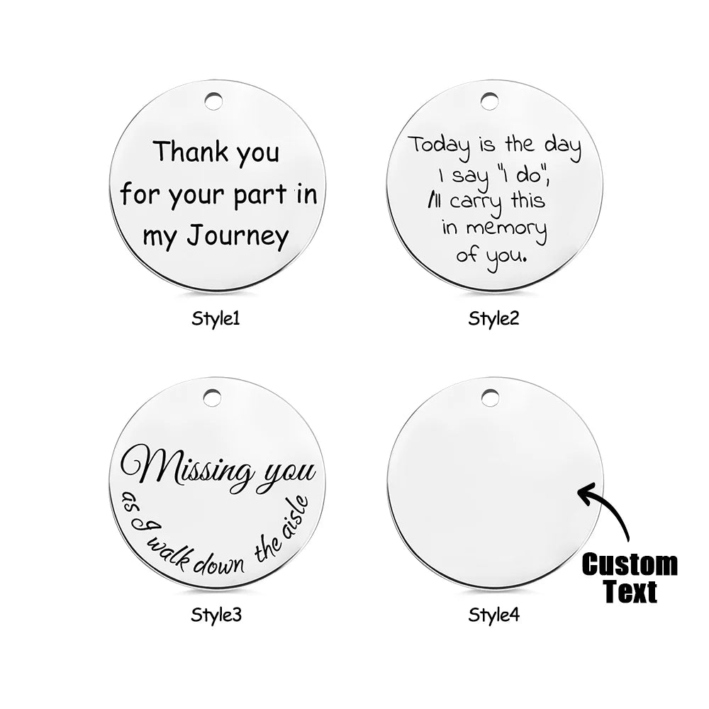 Customized Wedding Bouquet Photo Charm Memorial