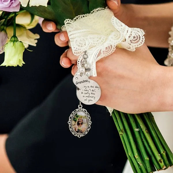 Customized Wedding Bouquet Photo Charm Memorial
