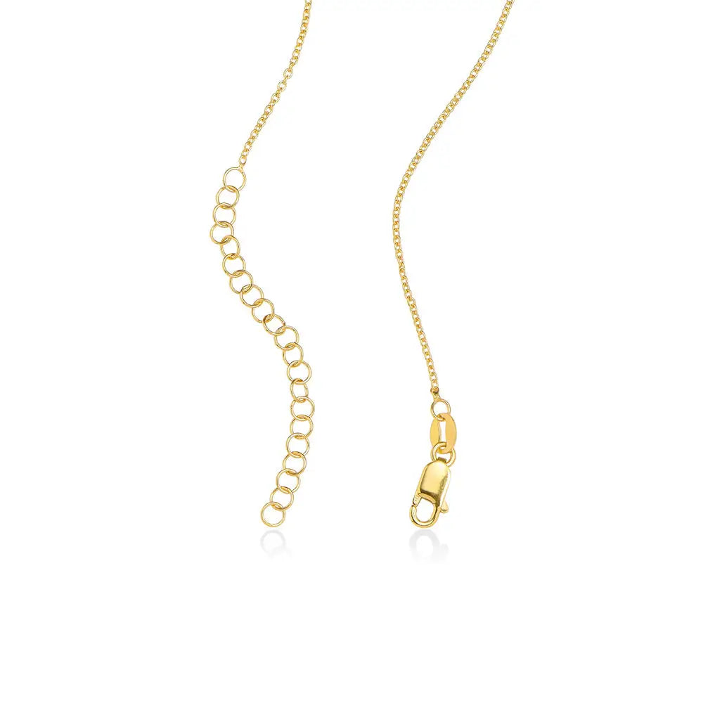 Gifts for her Contour Heart Pendant Necklace with Two Names