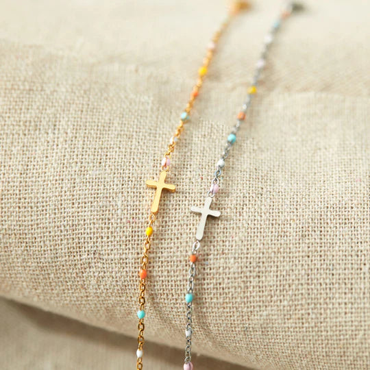 MY SMALL CIRCLE OF FEMALE FRIENDS CROSS BRACELET