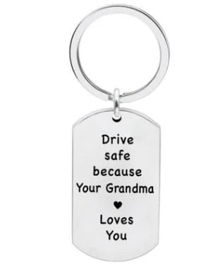 Last Day 75% OFF - 🔥Have Fun, Be Safe, Make Good Choices and Call Your Grandma/Grandpa Keychain