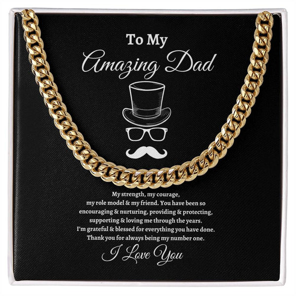 Happy Fathers Day | Cuban Link Chain