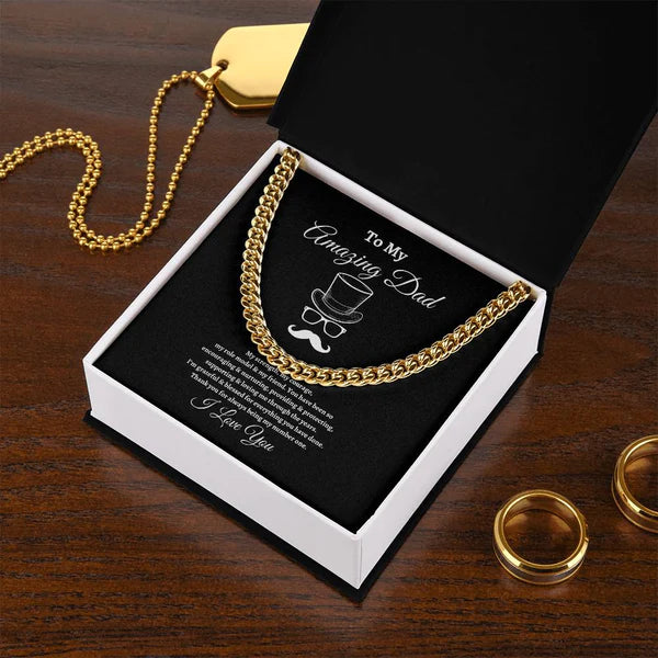 Happy Fathers Day | Cuban Link Chain