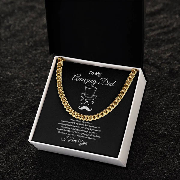Happy Fathers Day | Cuban Link Chain