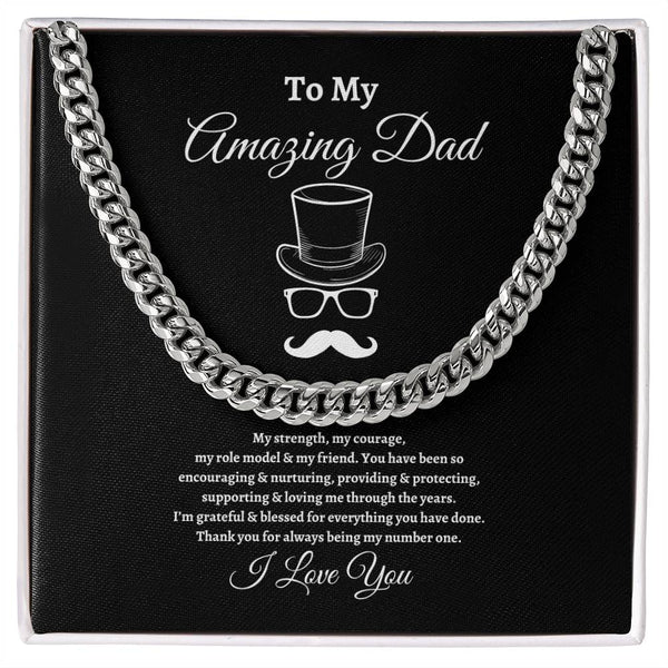 Happy Fathers Day | Cuban Link Chain