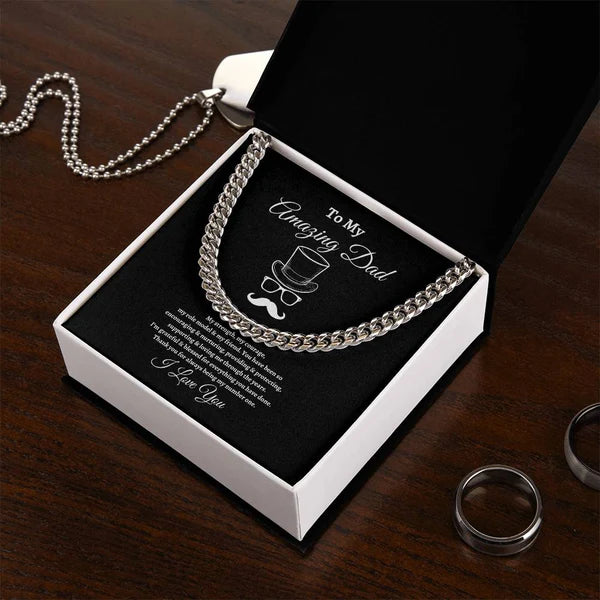 Happy Fathers Day | Cuban Link Chain