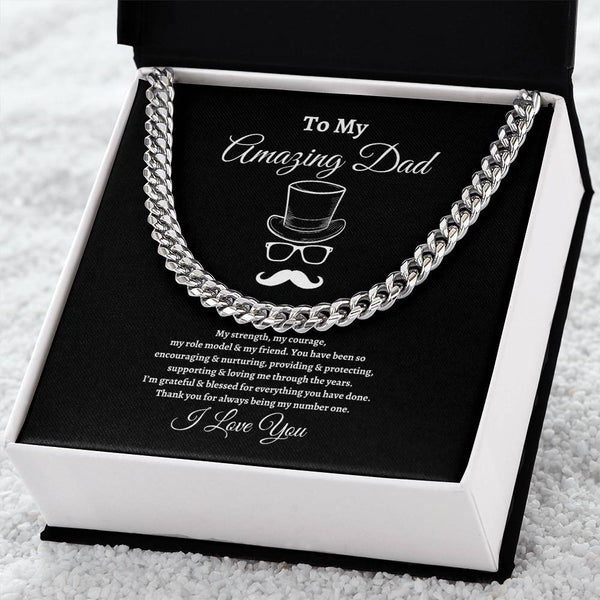 Happy Fathers Day | Cuban Link Chain