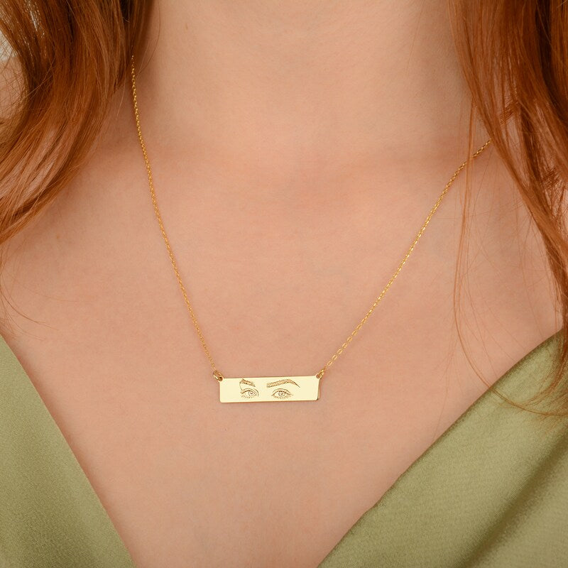 Custom Eye Print Necklace For Your Love