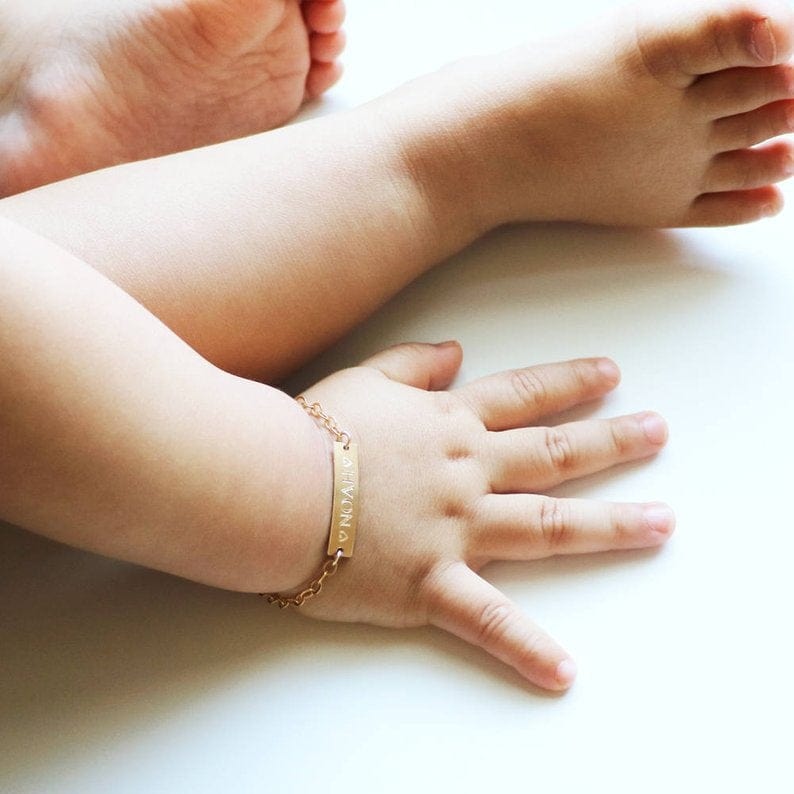 New Adjustable Personalized Baby Name Bracelet