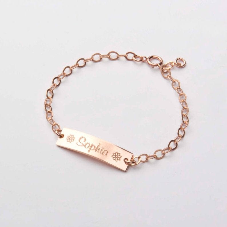 New Adjustable Personalized Baby Name Bracelet