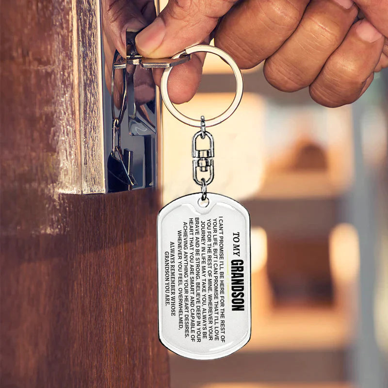 🎁Last Day 49%--🔥 To My Grandchildren - Remember Whose Grandchildren You Are - Unique Keychain