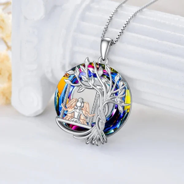 Last Day 49% OFF--š925 Sterling Silver Tree of Life Sisters Necklace