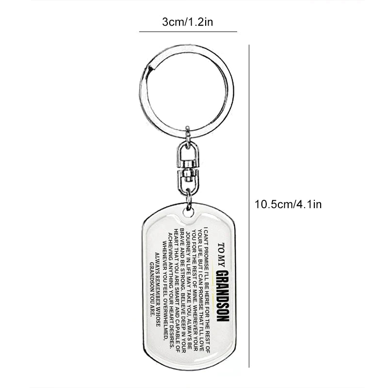 🎁Last Day 49%--🔥 To My Grandchildren - Remember Whose Grandchildren You Are - Unique Keychain