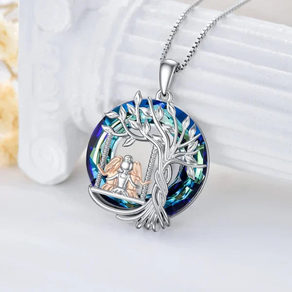 Last Day 49% OFF--š925 Sterling Silver Tree of Life Sisters Necklace