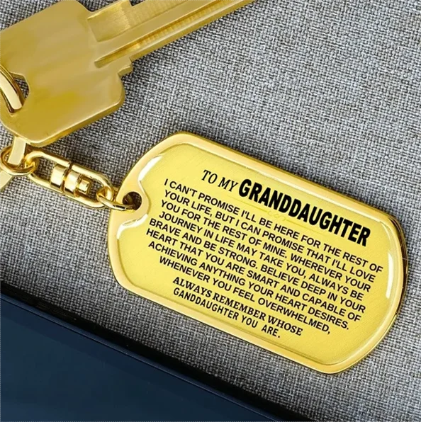 🎁Last Day 49%--🔥 To My Grandchildren - Remember Whose Grandchildren You Are - Unique Keychain