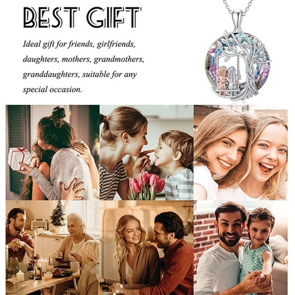 Last Day 49% OFF--š925 Sterling Silver Tree of Life Sisters Necklace