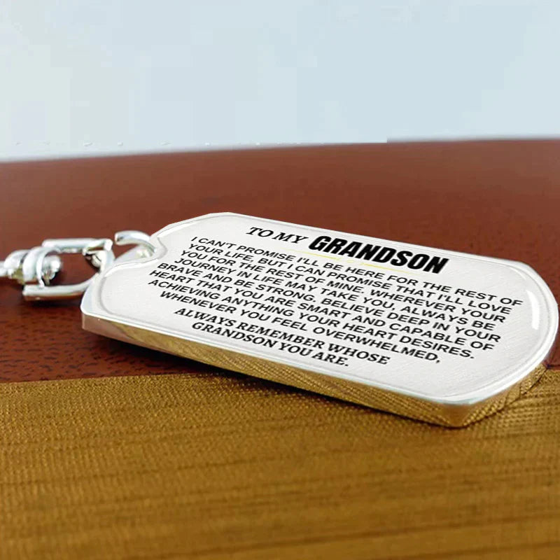 🎁Last Day 49%--🔥 To My Grandchildren - Remember Whose Grandchildren You Are - Unique Keychain
