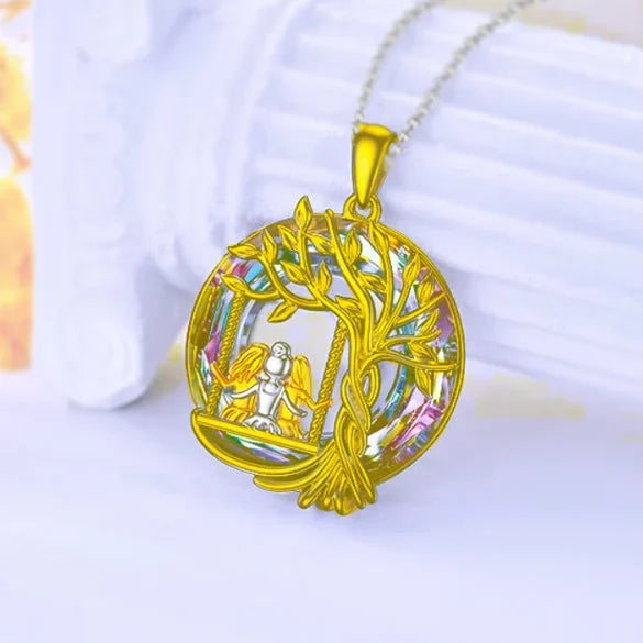 Last Day 49% OFF--š925 Sterling Silver Tree of Life Sisters Necklace