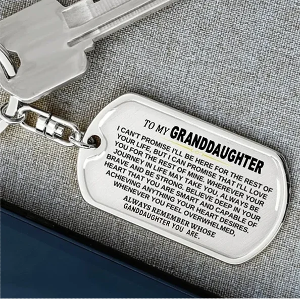🎁Last Day 49%--🔥 To My Grandchildren - Remember Whose Grandchildren You Are - Unique Keychain