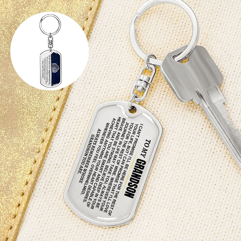 🎁Last Day 49%--🔥 To My Grandchildren - Remember Whose Grandchildren You Are - Unique Keychain