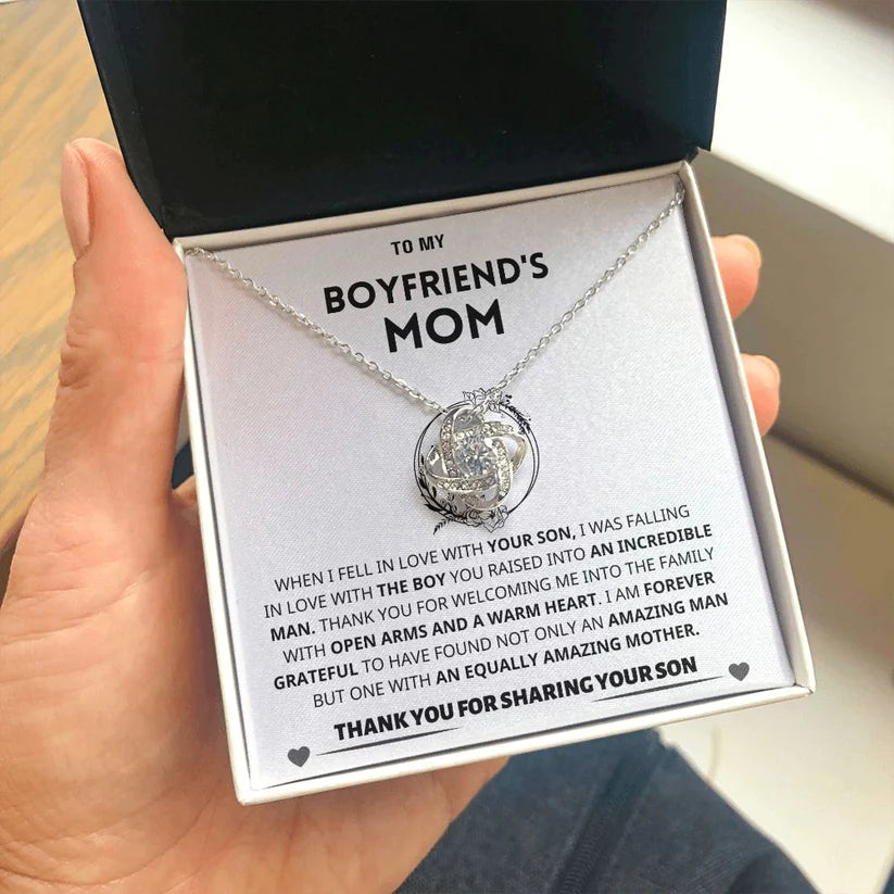To My Mom | Thank You From Son - Love Knot Necklace