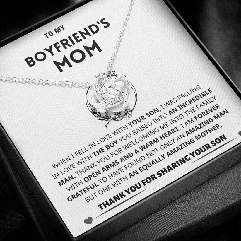 To My Mom | Thank You From Son - Love Knot Necklace
