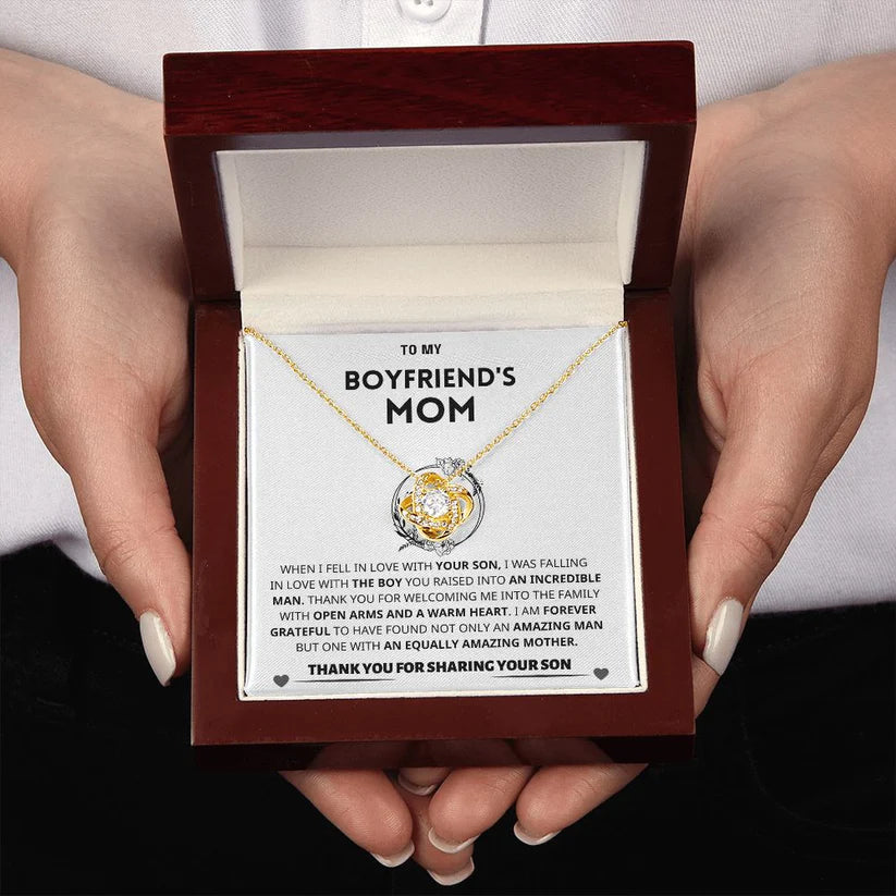 To My Mom | Thank You From Son - Love Knot Necklace