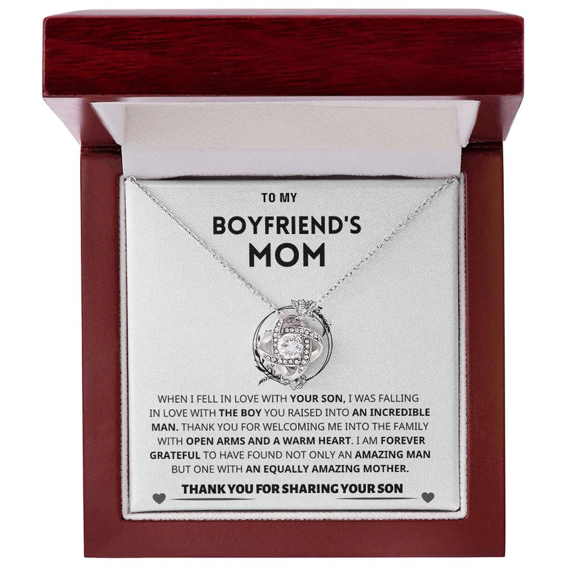 To My Mom | Thank You From Son - Love Knot Necklace