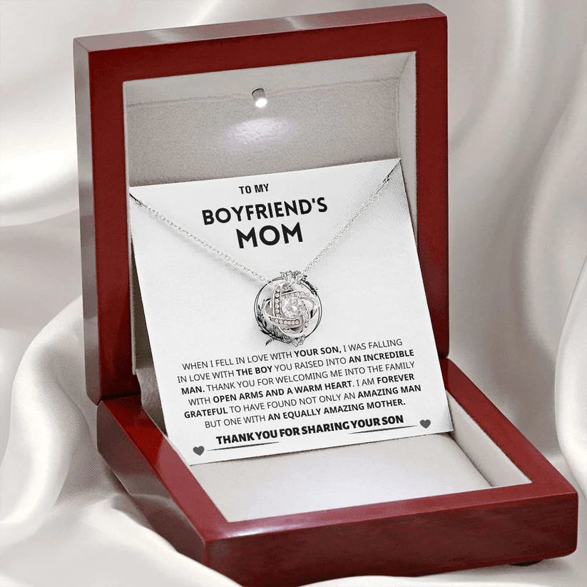 To My Mom | Thank You From Son - Love Knot Necklace