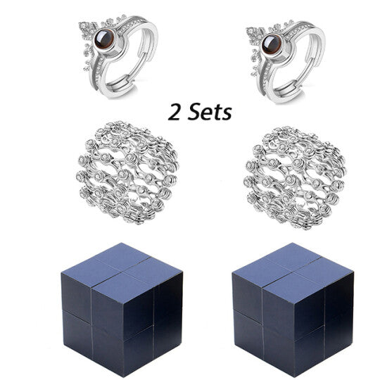 (Best Seller: A FULL SET) Creative Ring, Bracelet And Puzzle Jewelry Box