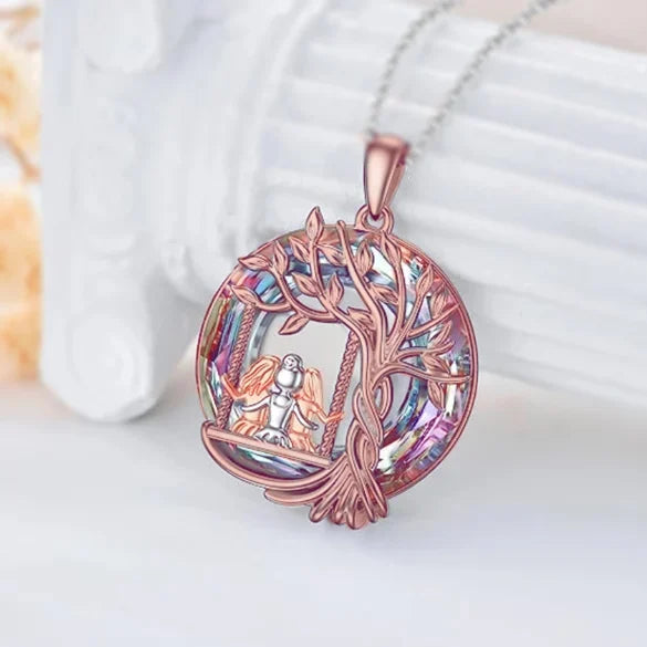 Last Day 49% OFF--š925 Sterling Silver Tree of Life Sisters Necklace