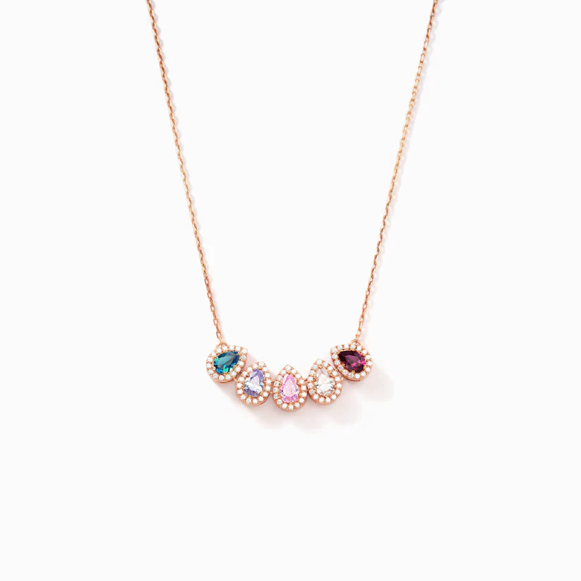Family Birthstone Necklace