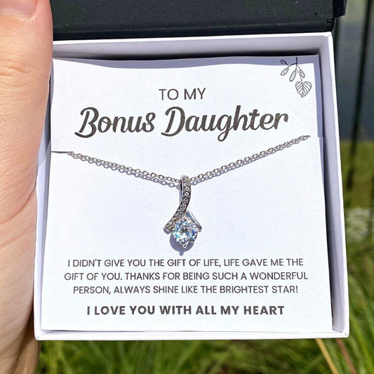 To My Bonus Daughter | Shine Like The Brightest Star | Necklace