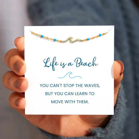 You Can't Stop the Waves,But You Can Learn to Move with Them Friendship Matching Bracelet