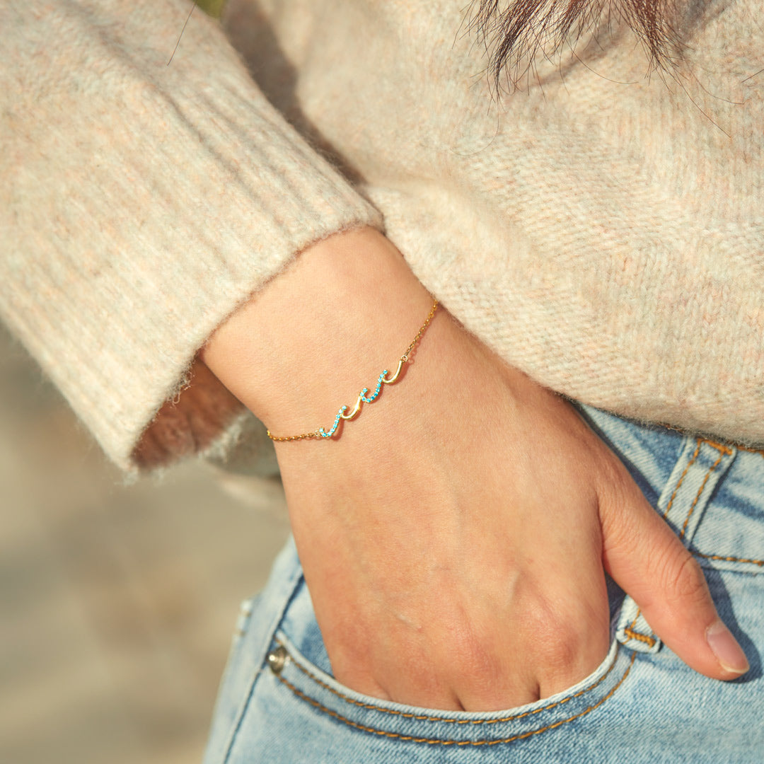 I'd Be So Lost Without You Triple Wave Friendship Matching Bracelet