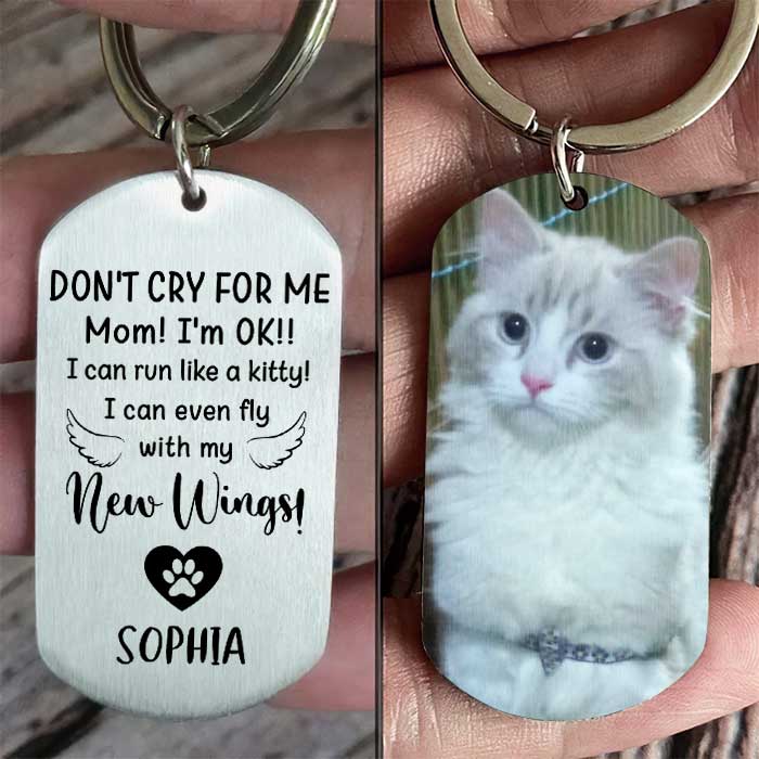 Don't Cry For Me I'm OK!! - Upload Image - Personalized Keychain