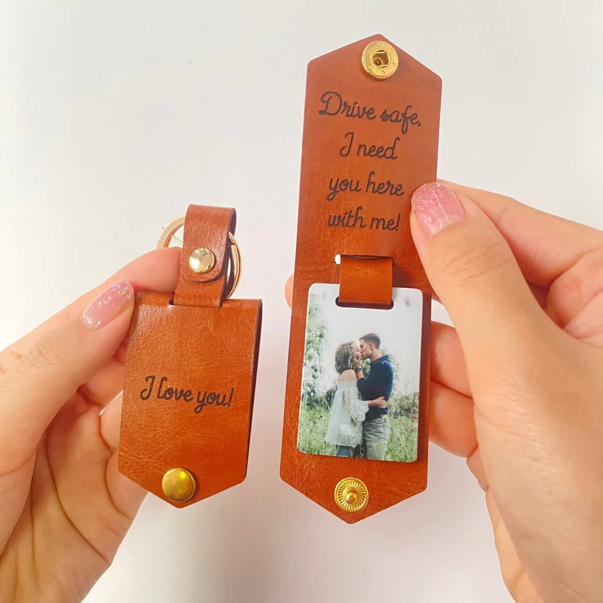 Customized Optional Photo Engraved Calendar Keychain