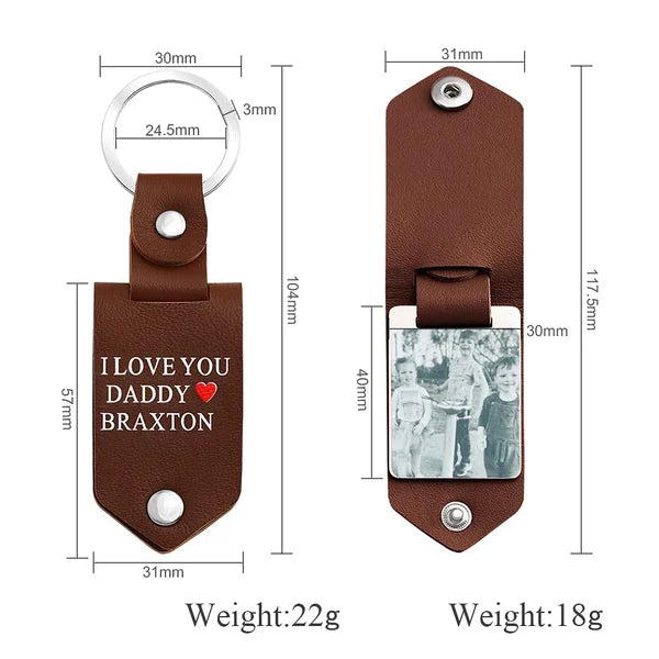 Personalised leather purse and keyring gift set (Tan + more colours) – And  so to Shop